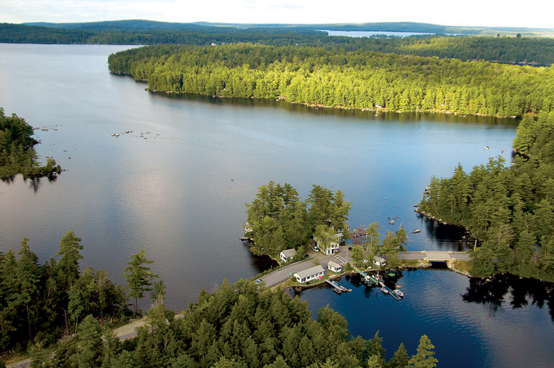 The Belgrade Lakes, a chain of seven interconnected lakes, offer a variety of fishing opportunities.