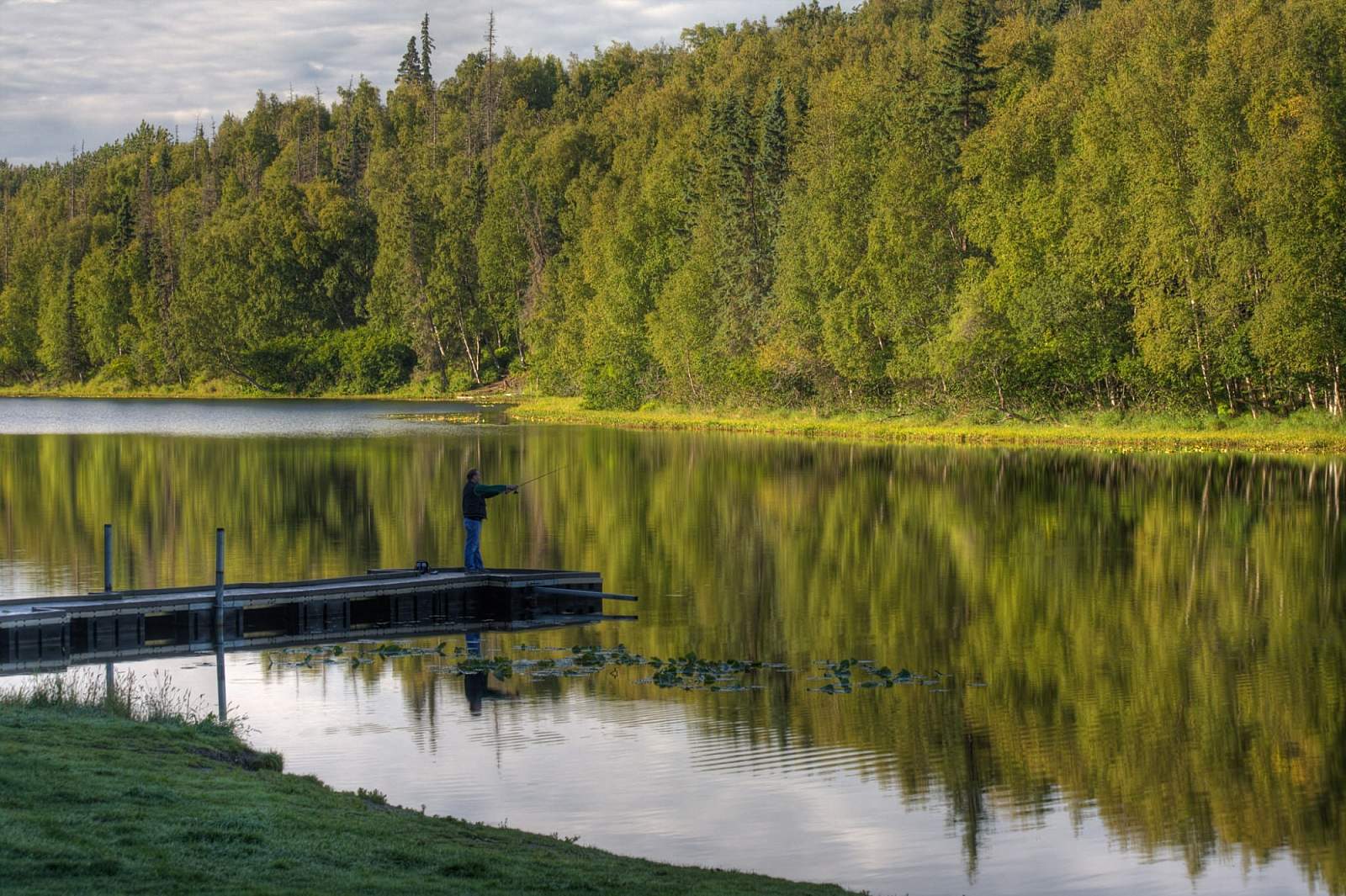 Campbell Point Lake is a great place for fishing and camping