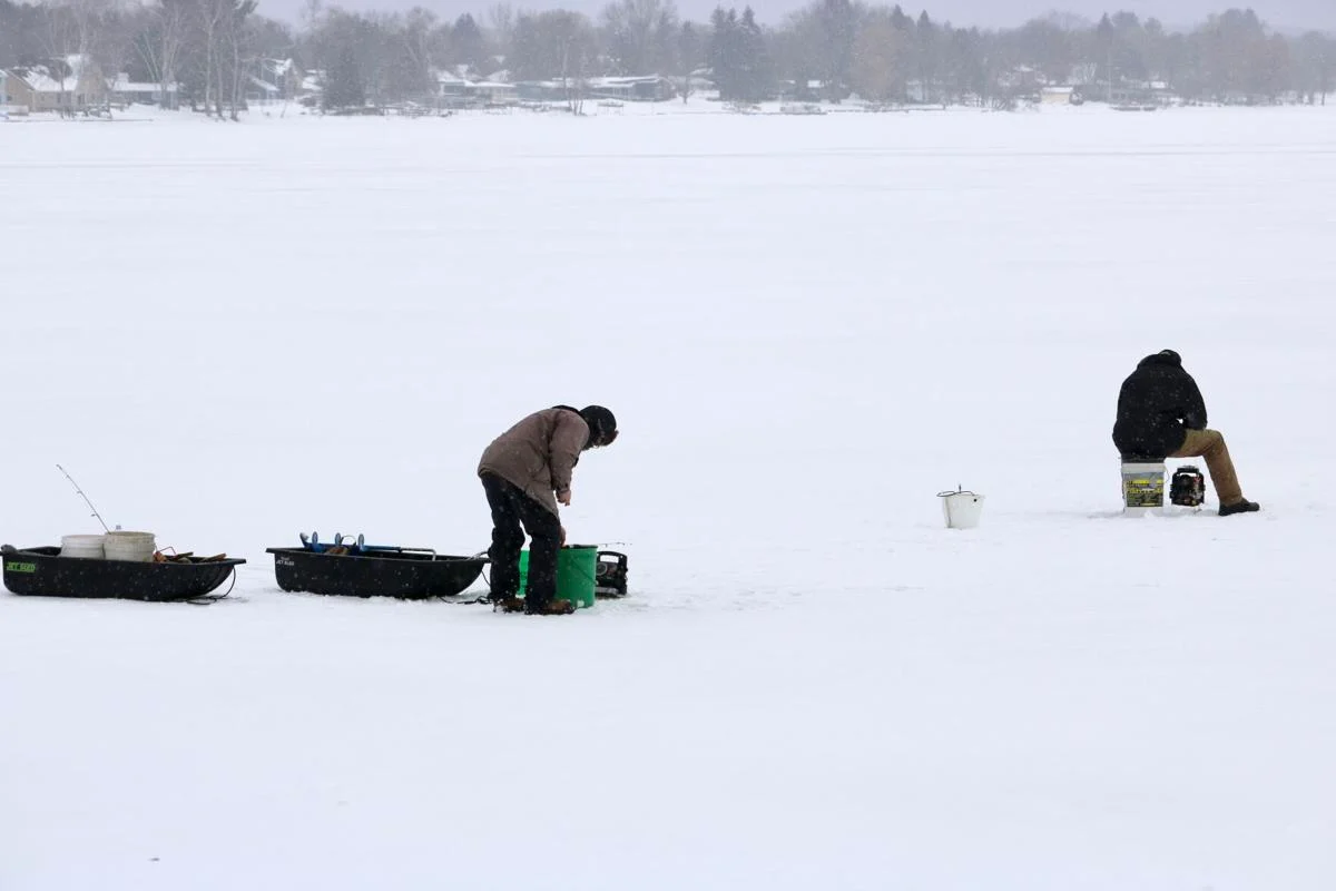 The lake also hosts an annual ice fishing festival