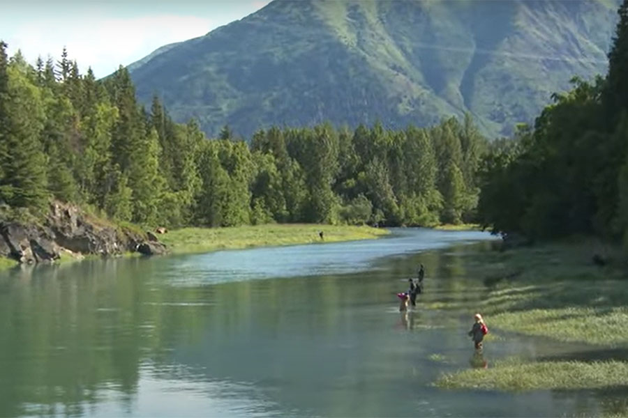 Indian Creek is a quiet place for fishing