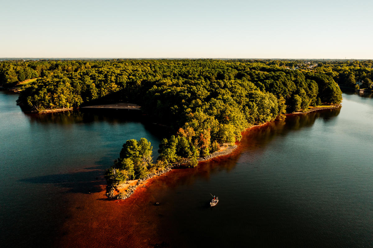 Lake Norman is renowned for its variety of fish species and hosts several national fishing tournaments