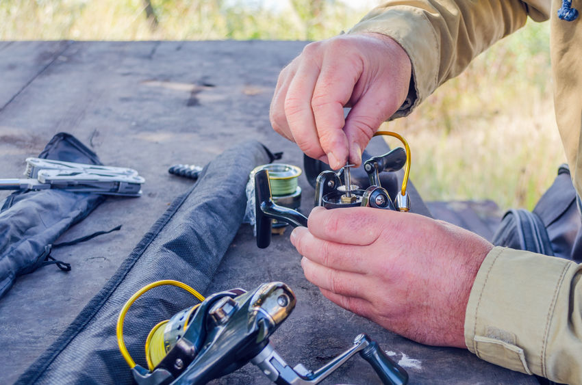 Cleaning fishing reels can be tricky