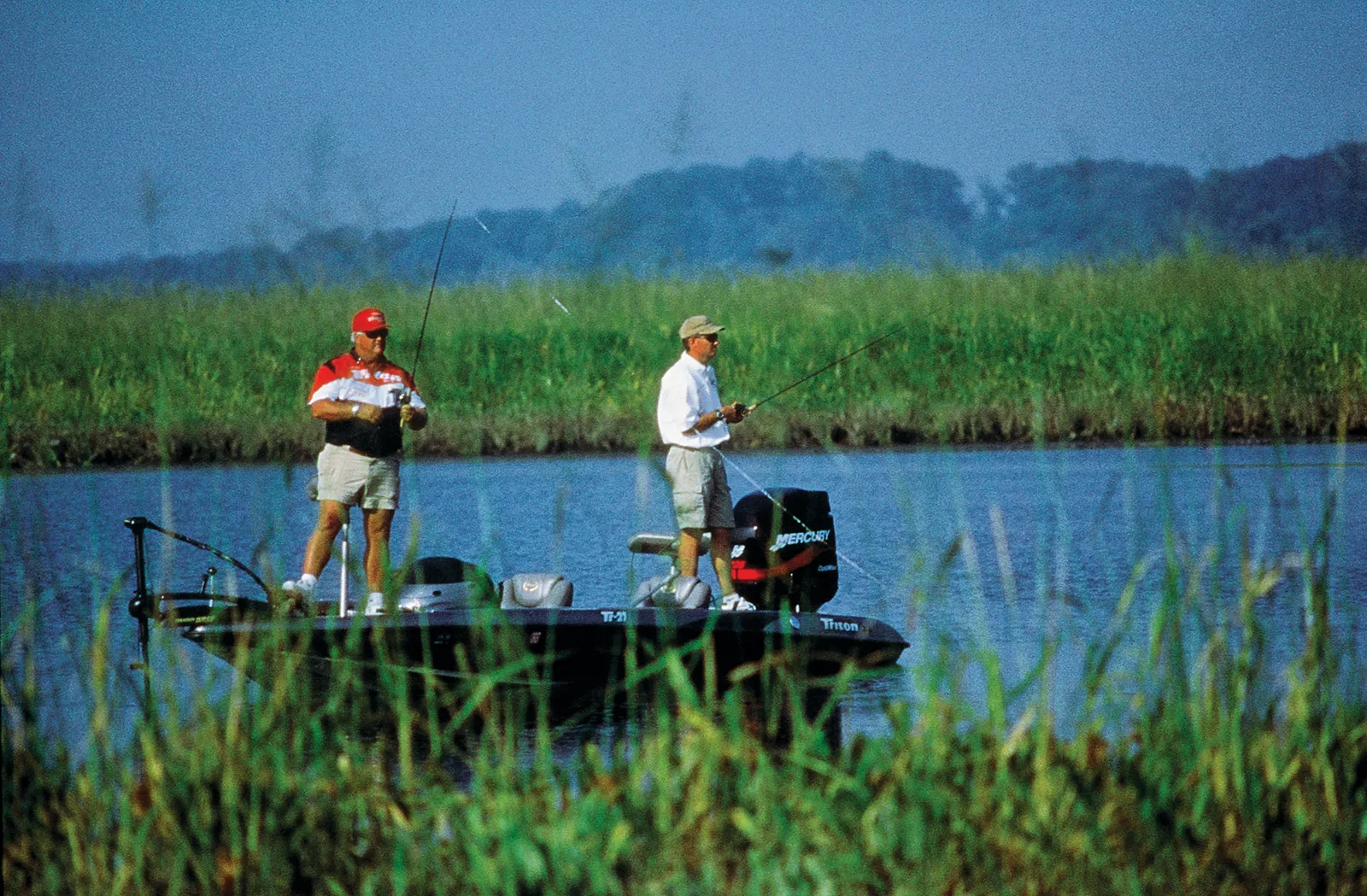 Fishing with lots of cover required specific lures