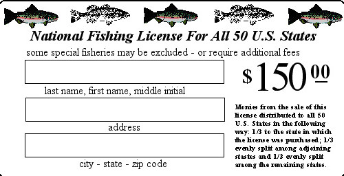 National fishing license US