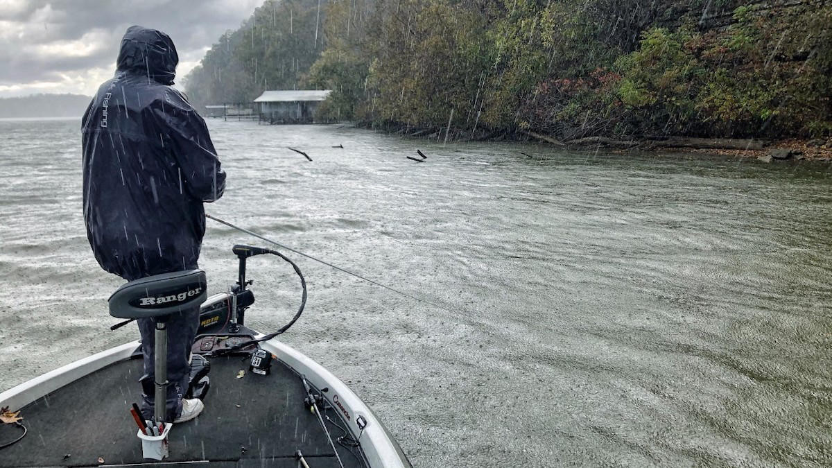 Fishing for trout post-rain