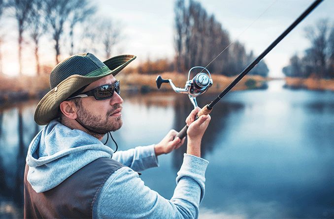 Consider Using Polarized Sunglasses when fishing on sunny days