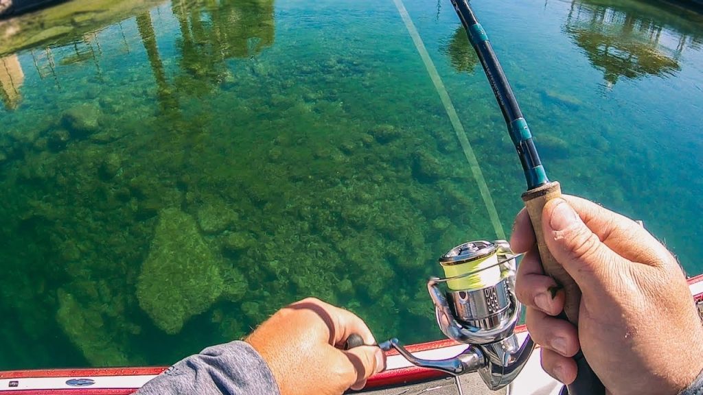 Fishing for crappie in clear water is harder